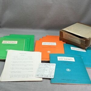 AT&T Basic Electricity Programmed Instruction Course PI-1A 1964 Vintage Complete